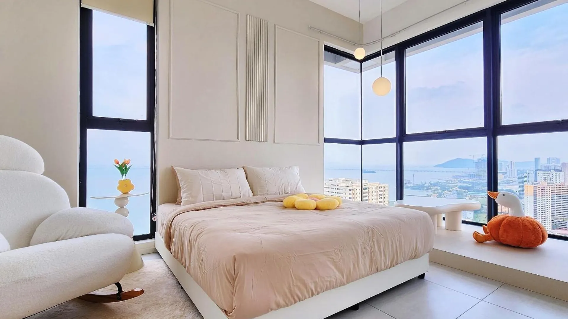 דירה ג'ורג' טאון Tatami With Seaview, 9Pax, Urban Suites By Pg Home